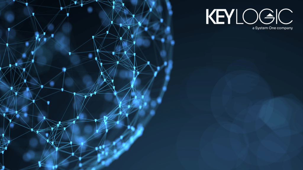 Tech transfer represented as hundreds of lines and nodes in the shape of a sphere